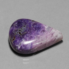 Sugilite naturale multicolore da 18,38 ct, taglio a pera, opaco