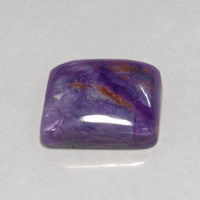 Sugilite naturale viola da 15,15 ct, taglio a cuscino, opaco