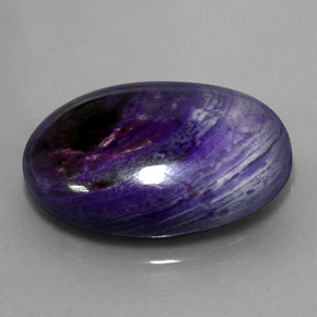 Sugilite naturale multicolore da 27,34 ct, taglio ovale, opaco