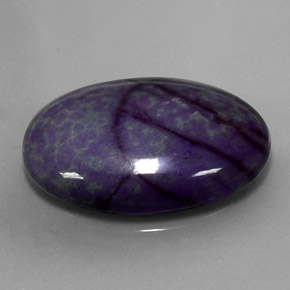 Sugilite naturale multicolore da 22,11 ct, taglio ovale, opaco