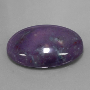 Sugilite naturale multicolore da 22,62 ct, taglio ovale, opaco