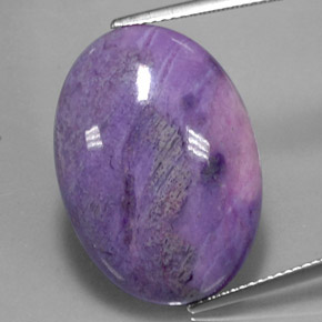 Sugilite naturale multicolore da 20,56 ct, taglio ovale, opaco