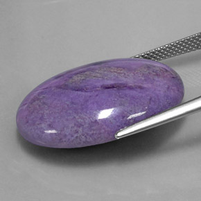 Sugilite naturale multicolore da 20,56 ct, taglio ovale, opaco