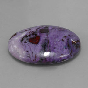 Sugilite naturale multicolore da 29,30 ct, taglio ovale, opaco