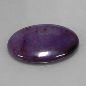 Sugilite naturale multicolore da 25,71 ct, taglio ovale, opaco
