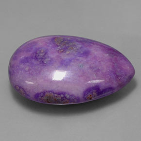 Sugilite naturale multicolore da 74,11 ct, taglio a pera, opaco