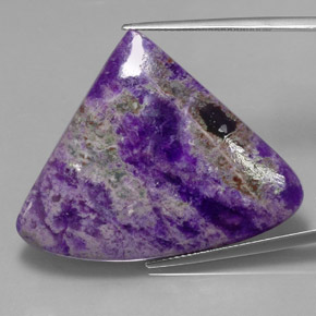 Sugilite naturale multicolore da 40,80 ct, forma fantasia, opaco