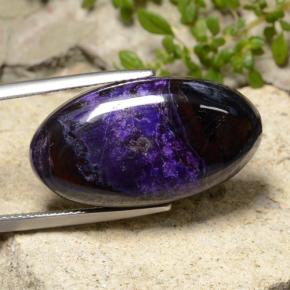 Sugilite Viola naturale da 29.22 ct, Taglio ovale, Opaco