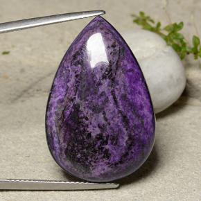 Sugilite Multicolore naturale da 36.73 ct, Forma a pera, Opaco