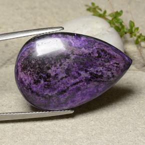 Sugilite Multicolore naturale da 36.73 ct, Forma a pera, Opaco
