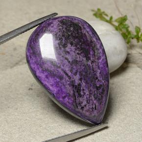 Sugilite Multicolore naturale da 36.73 ct, Forma a pera, Opaco