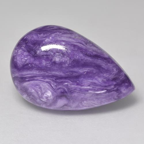 Sugilite Viola Chiaro Viola naturale da 11.47 ct, Forma a pera, Opaco