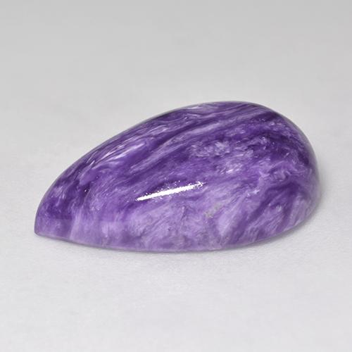 Sugilite Viola Chiaro Viola naturale da 11.47 ct, Forma a pera, Opaco
