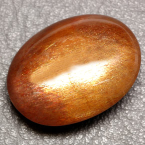 Pietra del sole naturale marrone da 56,10 ct, taglio ovale, opaco