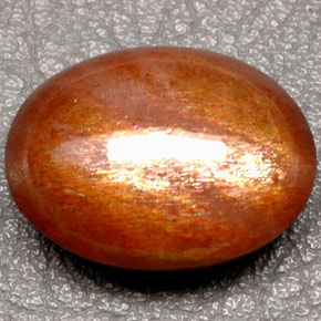 Pietra del sole naturale marrone da 49,49 ct, taglio ovale, opaco