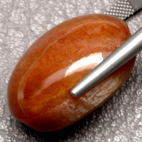 Pietra del sole naturale marrone da 49,49 ct, taglio ovale, opaco