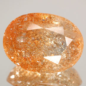 Pietra solare Arancione naturale da 10.45 ct, Trasparente, Trasparente/Traslucido