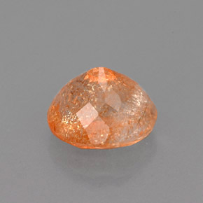 Pietra del sole naturale arancione da 1,86 ct, trasparente, trasparente/traslucido