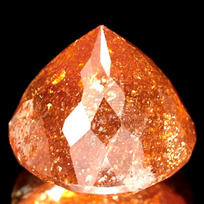 Pietra solare Arancione naturale da 2.53 ct, Trasparente, Trasparente/Traslucido