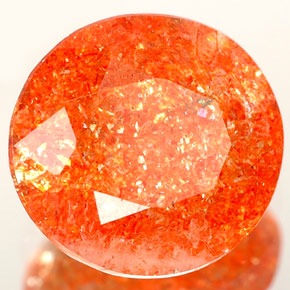 Pietra solare Arancione naturale da 2.31 ct, Trasparente, Trasparente/Traslucido