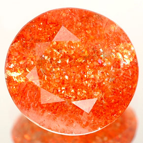 Pietra solare Arancione naturale da 2.31 ct, Trasparente, Trasparente/Traslucido