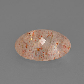 Pietra del sole naturale arancione da 3,75 ct, trasparente, trasparente/traslucido