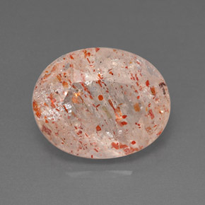 Pietra del sole naturale arancione da 3,87 ct, trasparente, trasparente/traslucido