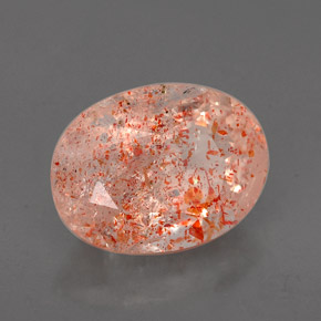 Pietra del sole naturale arancione da 2,26 ct, trasparente, trasparente/traslucido