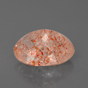 Pietra del sole naturale arancione da 2,26 ct, trasparente, trasparente/traslucido