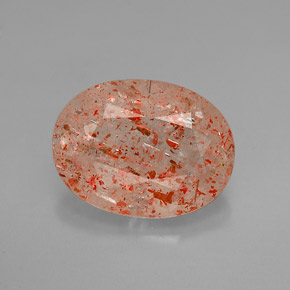 Pietra solare Arancione naturale da 2.74 ct, Trasparente, Trasparente/Traslucido