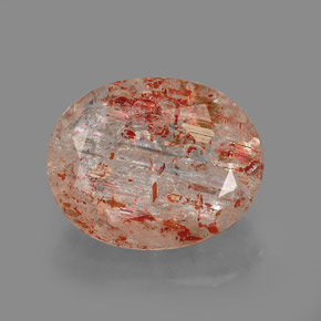 Pietra del sole naturale arancione da 3,32 ct, trasparente, trasparente/traslucido