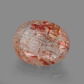 Pietra del sole naturale arancione da 3,32 ct, trasparente, trasparente/traslucido