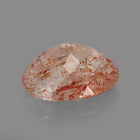 Pietra del sole naturale arancione da 3,32 ct, trasparente, trasparente/traslucido