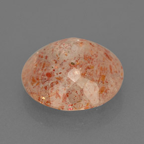 Pietra del sole naturale arancione da 3,46 ct, trasparente, trasparente/traslucido