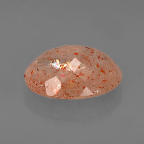 Pietra del sole naturale arancione da 3,26 ct, trasparente, trasparente/traslucido