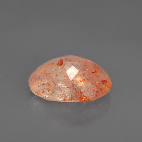 Pietra del sole naturale arancione da 2,63 ct, trasparente, trasparente/traslucido