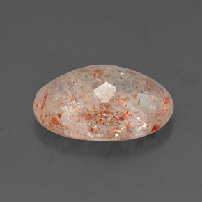 Pietra del sole naturale arancione da 2,27 ct, trasparente, trasparente/traslucido
