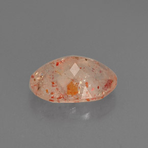 Pietra del sole naturale arancione da 1,31 ct, trasparente, trasparente/traslucido