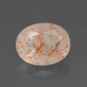 Pietra del sole naturale arancione da 1,01 ct, trasparente, trasparente/traslucido