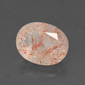 Pietra del sole naturale arancione da 1,01 ct, trasparente, trasparente/traslucido