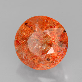 Pietra del sole naturale arancione da 5,76 ct, trasparente, trasparente/traslucido