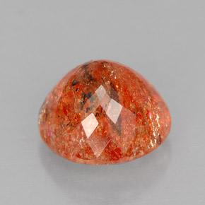 Pietra del sole naturale arancione da 5,76 ct, trasparente, trasparente/traslucido