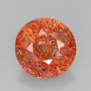 Pietra solare Arancione naturale da 3.69 ct, Trasparente, Trasparente/Traslucido