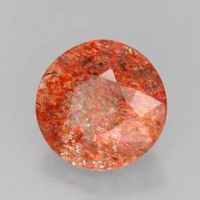 Pietra solare Arancione naturale da 3.69 ct, Trasparente, Trasparente/Traslucido