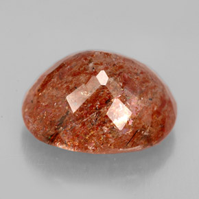 Pietra solare Arancione naturale da 9.23 ct, Trasparente, Trasparente/Traslucido