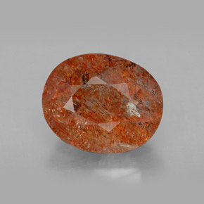 Pietra del sole naturale arancione da 4,86 ct, trasparente, trasparente/traslucido