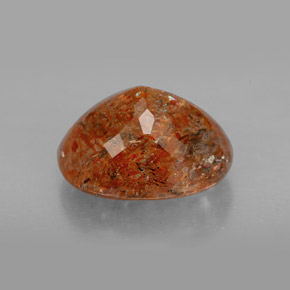 Pietra del sole naturale arancione da 4,86 ct, trasparente, trasparente/traslucido