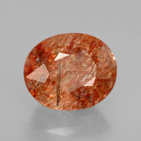 Pietra solare Arancione naturale da 3.69 ct, Trasparente, Trasparente/Traslucido