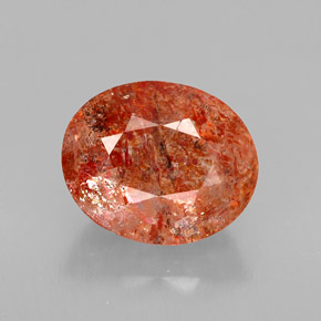 Pietra solare Arancione naturale da 3.09 ct, Trasparente, Trasparente/Traslucido