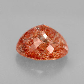 Pietra solare Arancione naturale da 3.09 ct, Trasparente, Trasparente/Traslucido